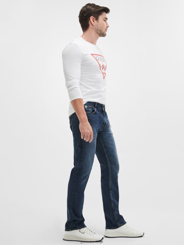 Guess delta wash øko vanlige rette jeans delta vask menn F0LJ8010433