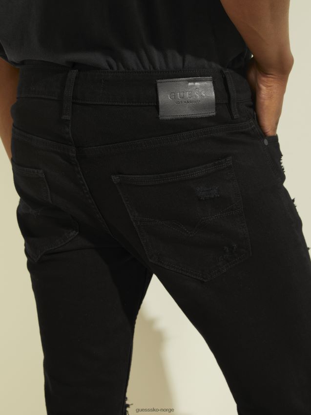 Guess jailbreak vask m/ødelegg ødelagt skinny jeans jailbreak vask m/destruere menn F0LJ8010685