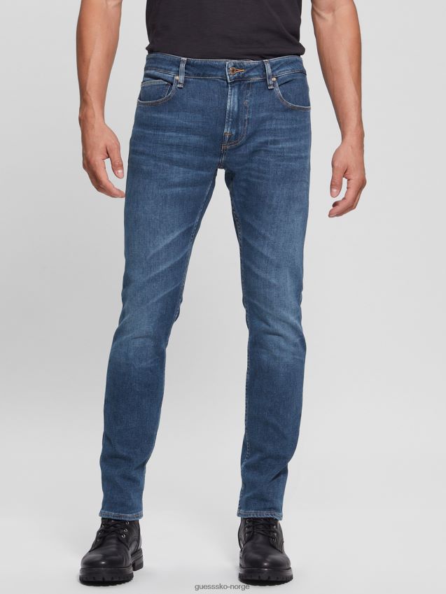 Guess øko kashmir-blanding chris skinny jeans absolutt absolutt menn F0LJ8010332