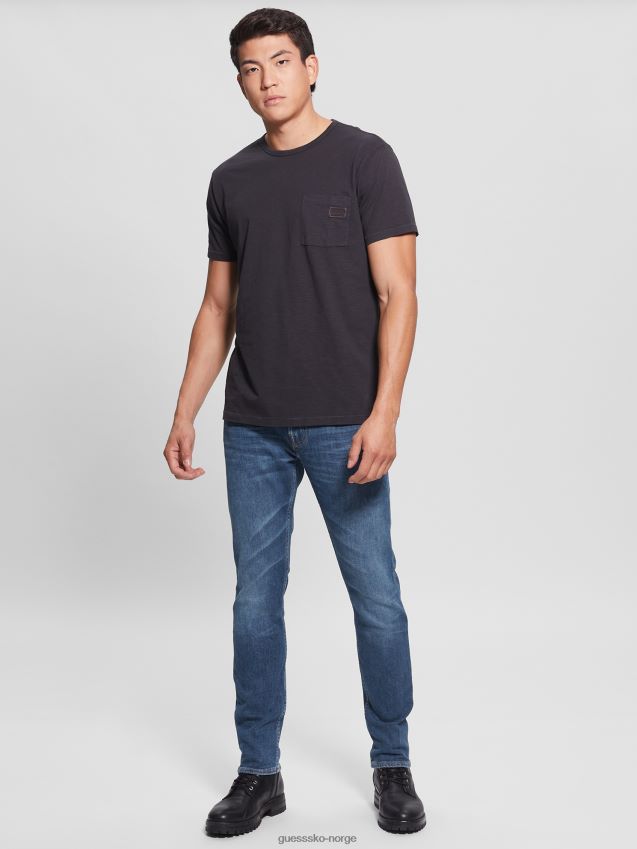 Guess øko kashmir-blanding chris skinny jeans absolutt absolutt menn F0LJ8010332