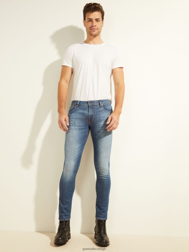 Guess øko miami lave skinny jeans mayport mayport menn F0LJ8010602