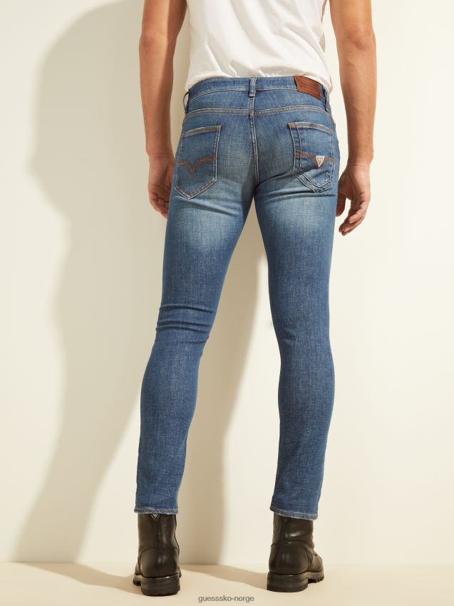 Guess øko miami lave skinny jeans mayport mayport menn F0LJ8010602