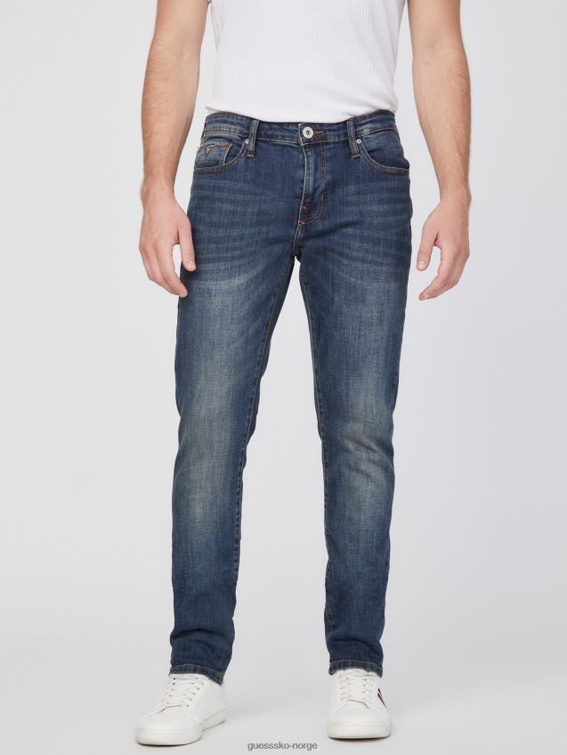Guess øko skotsk skinny jeans mørk vask mørk vask menn F0LJ807915