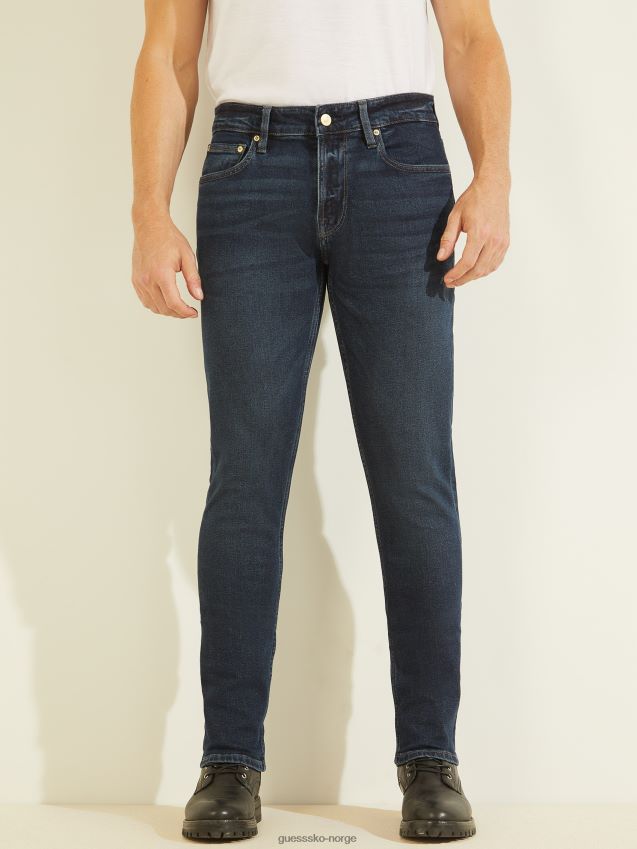 Guess øko tapered jeans blackwater svart vann menn F0LJ8010521