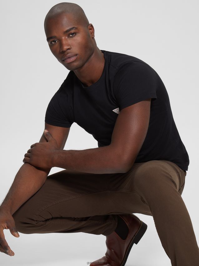 Guess øko tapered jeans rik kaffe multi rik kaffe multi menn F0LJ8010366