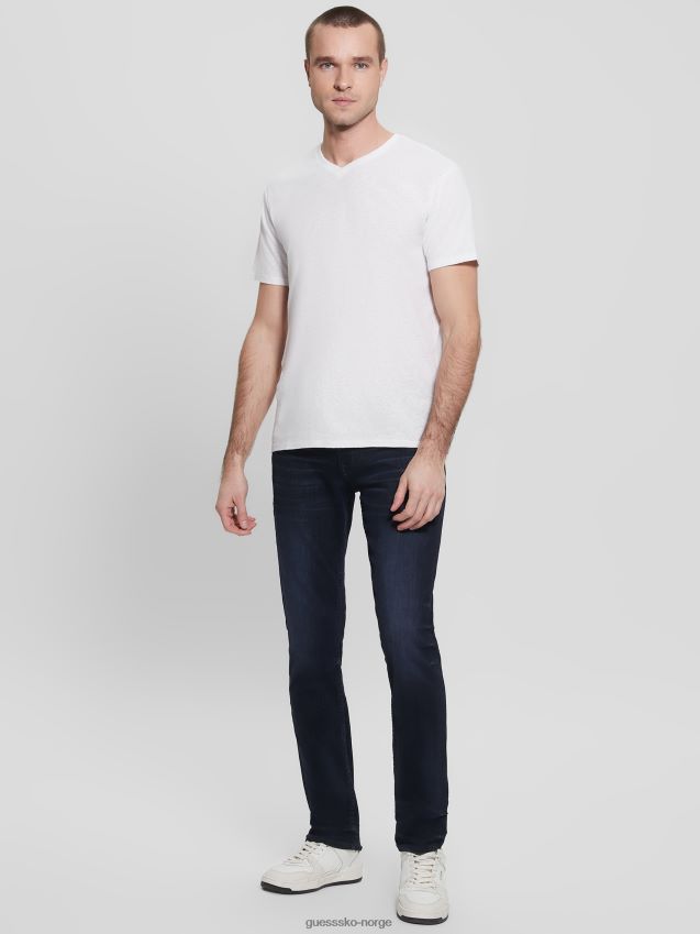 Guess konisk jeans ringer vask indigo ringer vask indigo menn F0LJ8010594