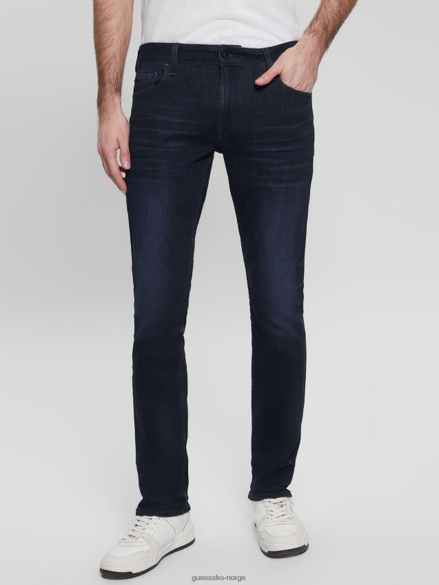 Guess konisk jeans ringer vask indigo ringer vask indigo menn F0LJ8010594