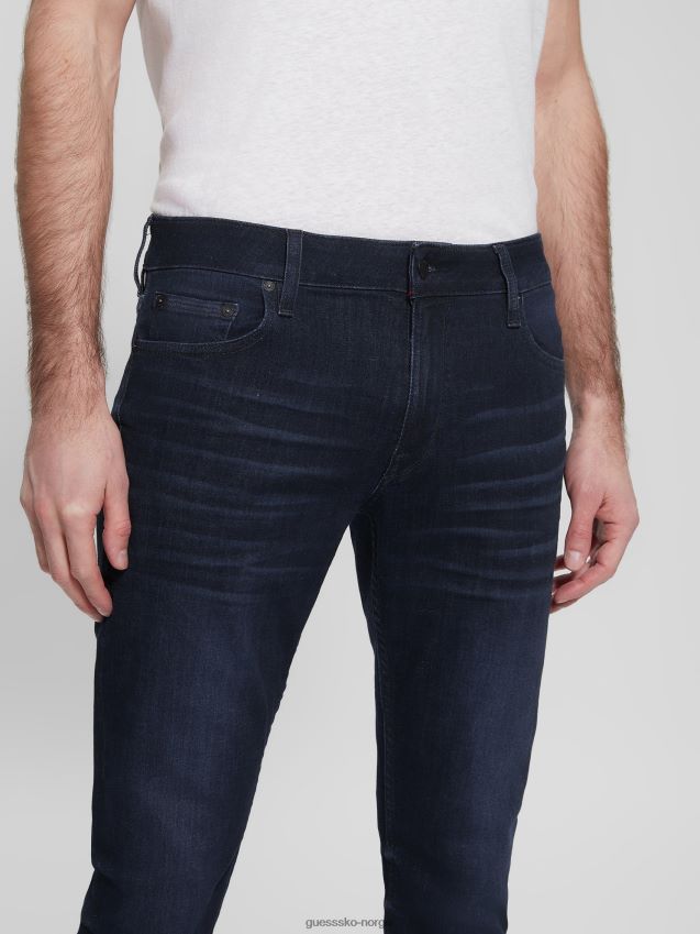 Guess konisk jeans ringer vask indigo ringer vask indigo menn F0LJ8010594