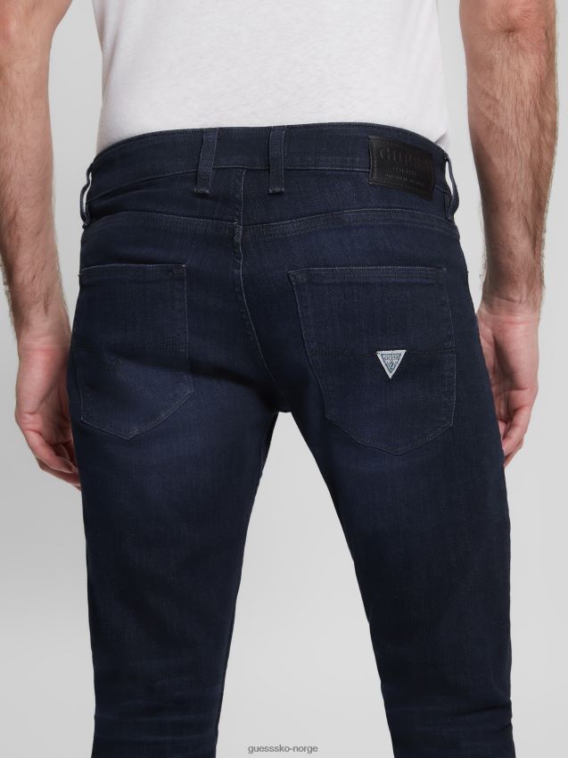 Guess konisk jeans ringer vask indigo ringer vask indigo menn F0LJ8010594