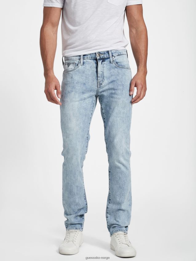 Guess lett vask avalon moderne skinny jeans lett vask menn F0LJ808003