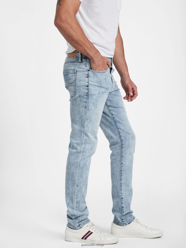 Guess lett vask avalon moderne skinny jeans lett vask menn F0LJ808003