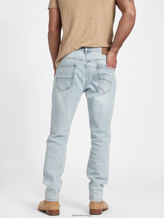Guess lett vask nicks rette jeans fra 90-tallet lett vask menn F0LJ808595