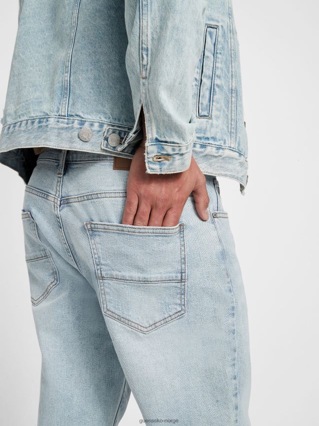 Guess lett vask nicks rette jeans fra 90-tallet lett vask menn F0LJ808595