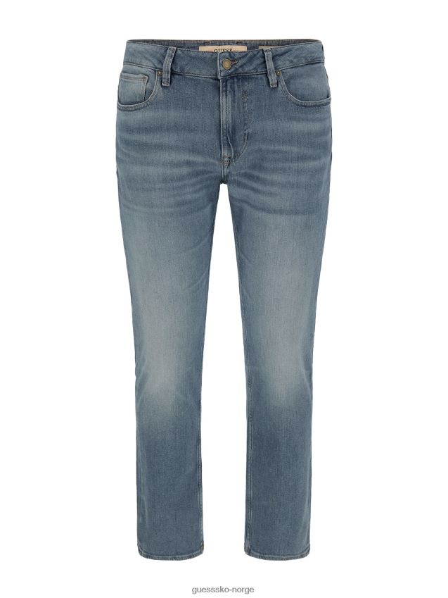 Guess lyseblå denimbukse i slim fit lyse blå menn F0LJ80616