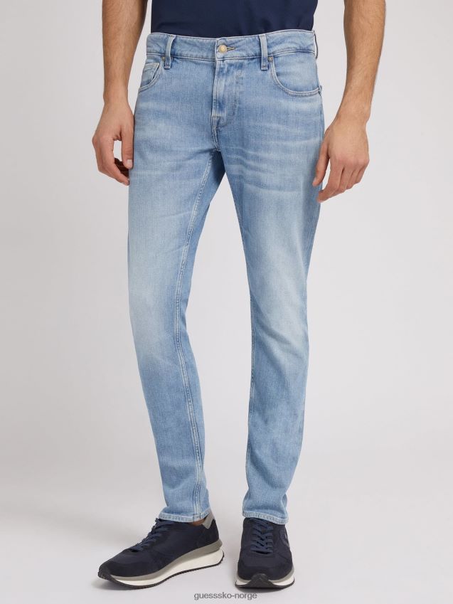 Guess lyseblå skinny fit denimbukse lyse blå menn F0LJ80729