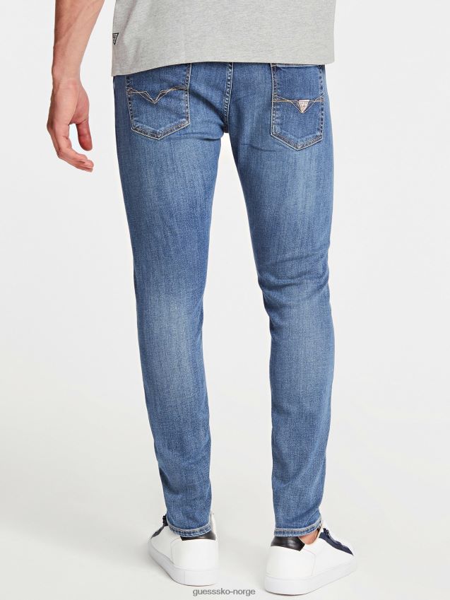Guess lyseblå skinny fit denimbukse ny trend lyse blå menn F0LJ801260