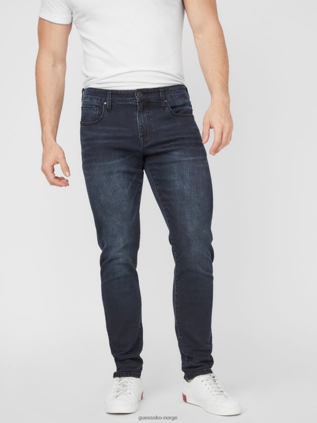 Guess mørk vask avalon moderne skinny jeans mørk vask menn F0LJ807851