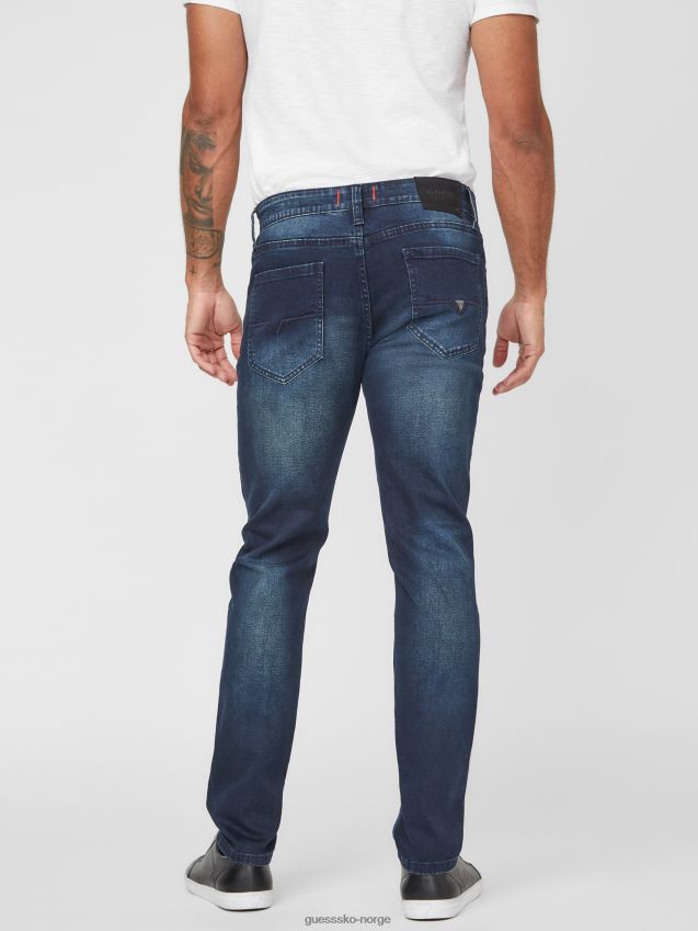 Guess mørk vask skotsk skinny jeans mørk vask menn F0LJ807955
