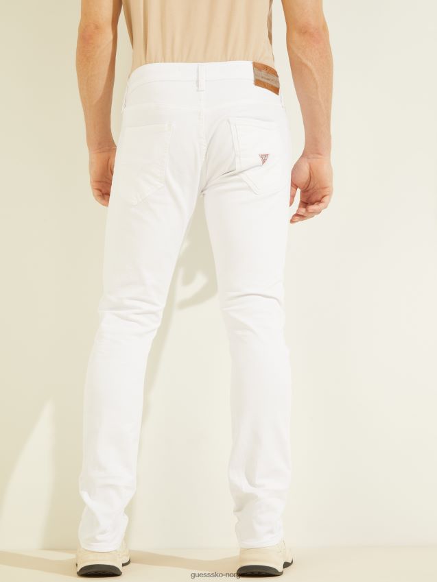 Guess miami lav-rise super skinny jeans brent oransje brent oransje menn F0LJ8010474