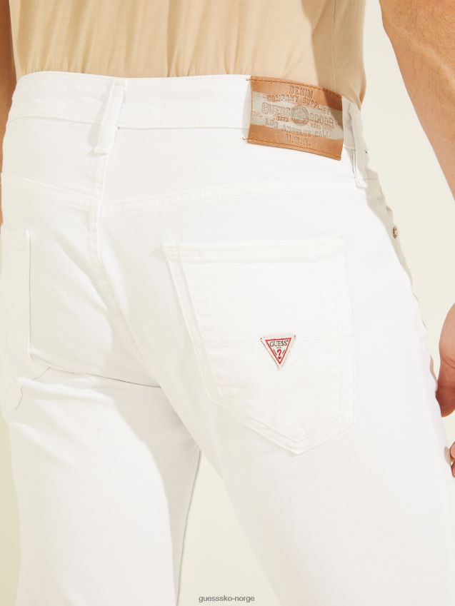 Guess miami lav-rise super skinny jeans brent oransje brent oransje menn F0LJ8010474