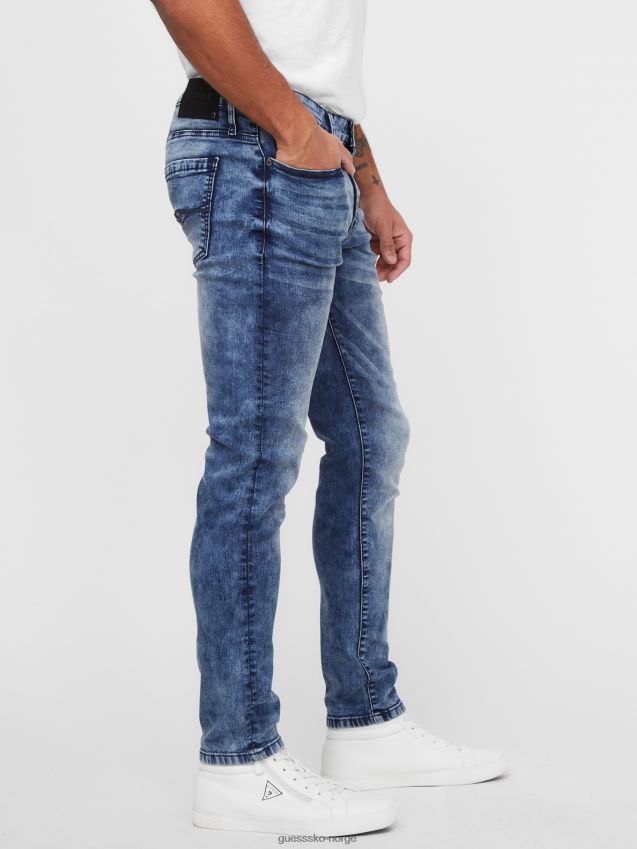 Guess naturlig multi vask sammy skinny jeans naturlig multivask menn F0LJ807841