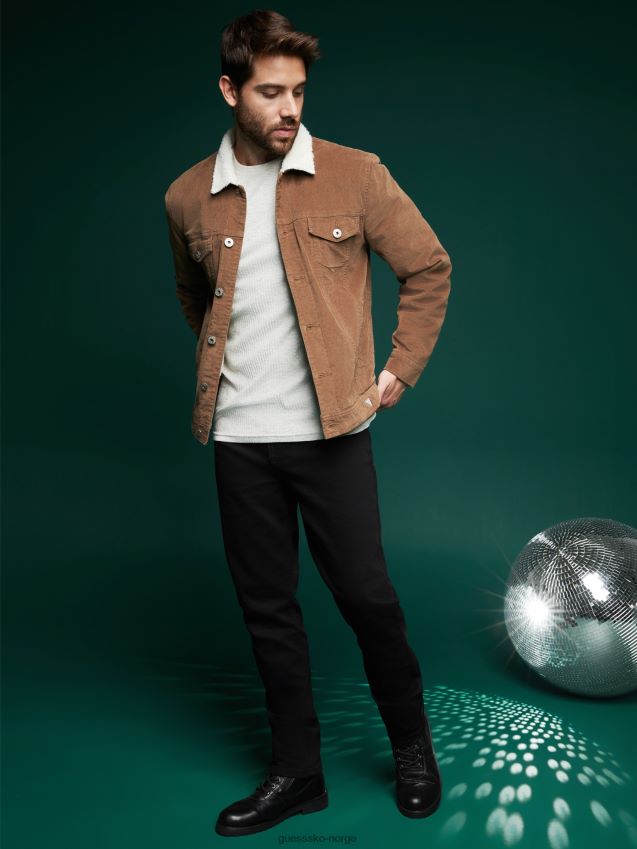 Guess nick 90-talls rette jeans svart svart menn F0LJ808096