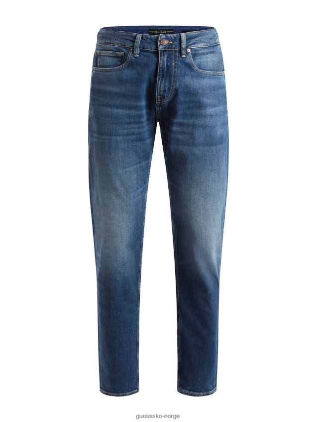 Guess ny blå slim fit denimbukse-trend blå menn F0LJ80659
