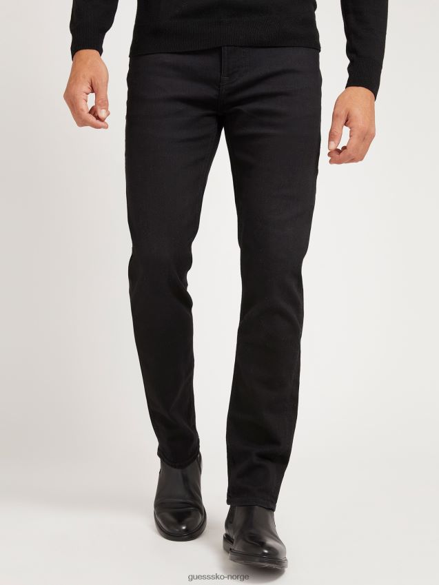 Guess ny svart denimbukse med slim fit svart menn F0LJ80632