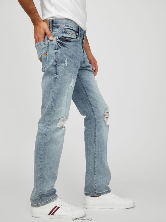Guess nye lett vask del mar slim jeans ny lett vask menn F0LJ808321