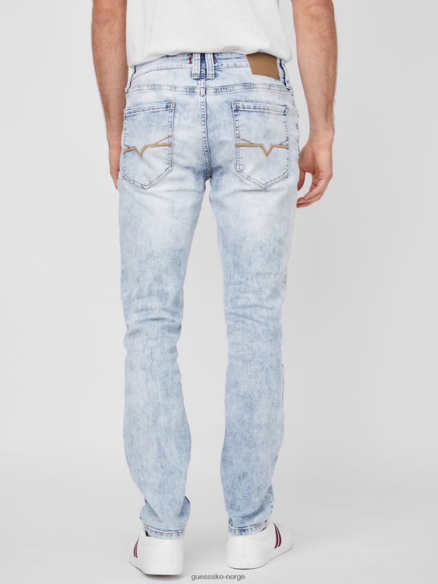 Guess nye lette vask halsted slim tapered jeans ny lett vask menn F0LJ807989
