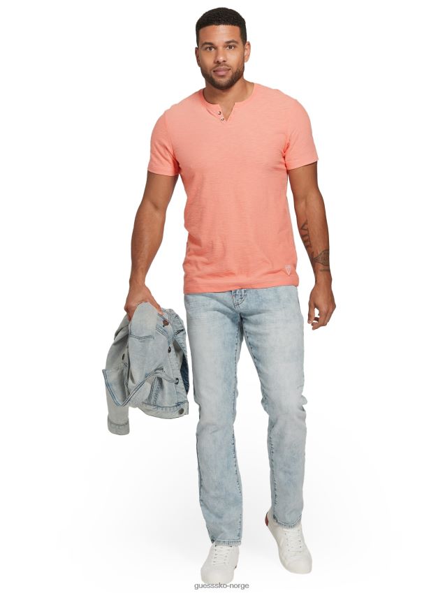 Guess nye lette vask halsted slim tapered jeans ny lett vask menn F0LJ807989