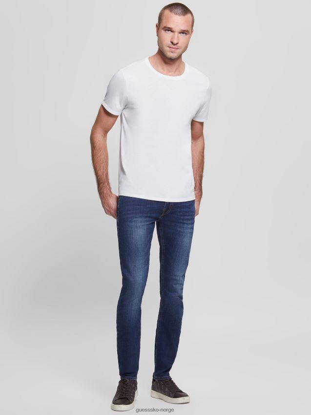 Guess olvera wash falmede skinny jeans olvera vask menn F0LJ8010376