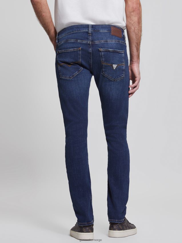 Guess olvera wash falmede skinny jeans olvera vask menn F0LJ8010376
