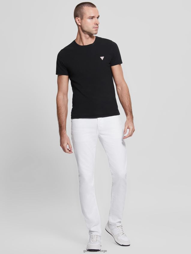 Guess optiske hvite øko koniske jeans optikk hvit menn F0LJ8010346