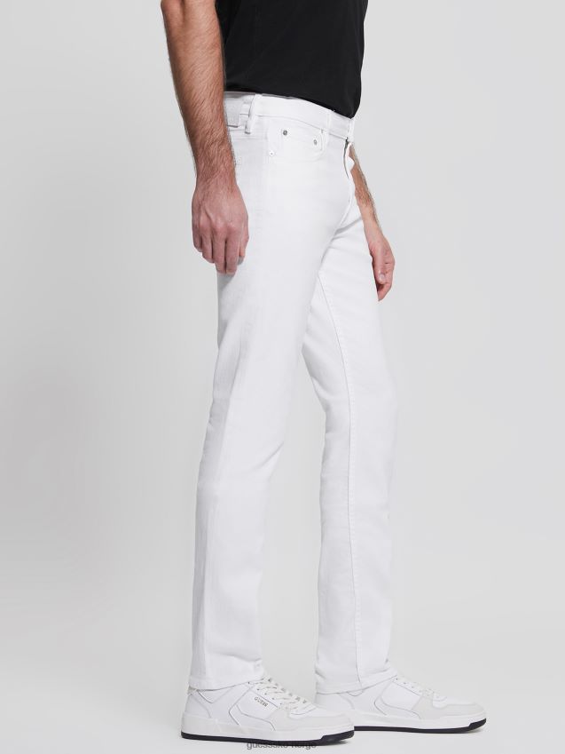 Guess optiske hvite øko koniske jeans optikk hvit menn F0LJ8010346
