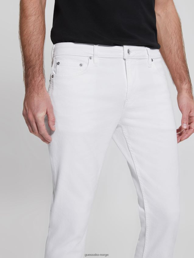 Guess optiske hvite øko koniske jeans optikk hvit menn F0LJ8010346