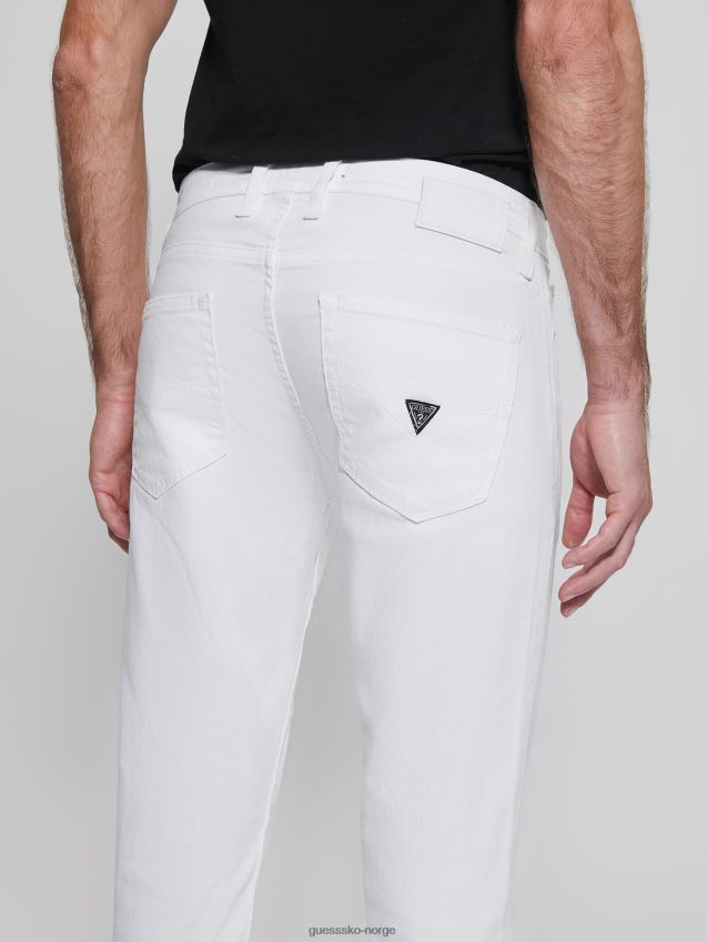 Guess optiske hvite øko koniske jeans optikk hvit menn F0LJ8010346
