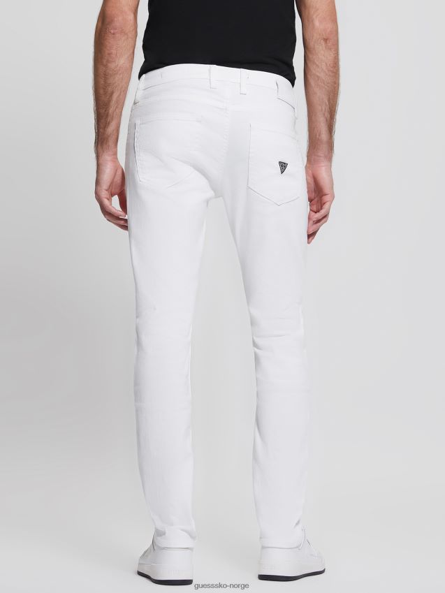 Guess optiske hvite øko koniske jeans optikk hvit menn F0LJ8010346