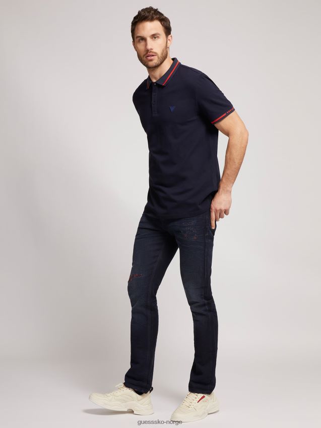 Guess rød slim fit denimbukse rød menn F0LJ801287