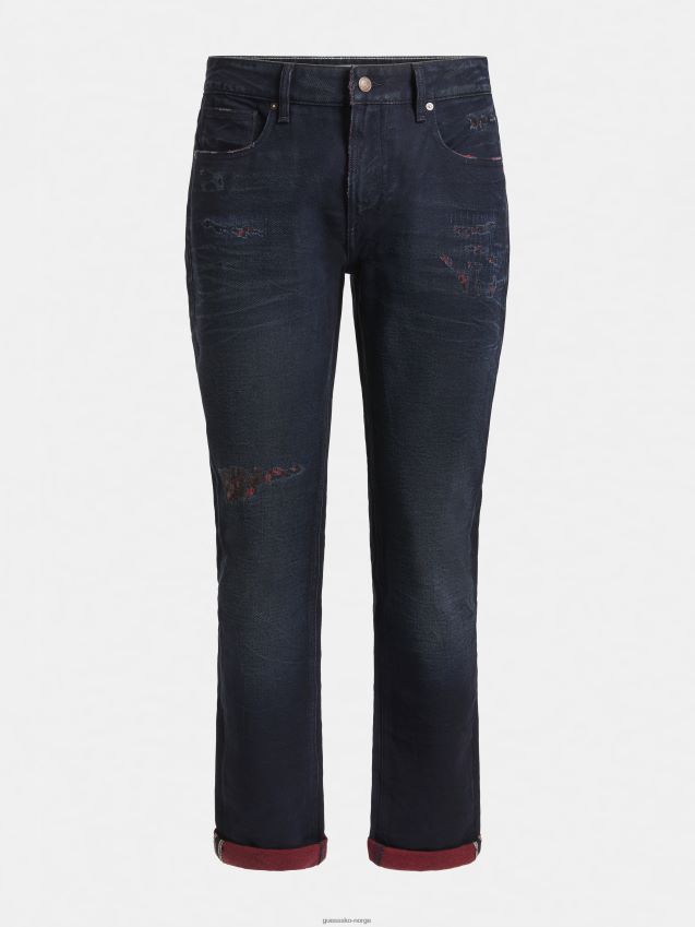 Guess rød slim fit denimbukse rød menn F0LJ801287