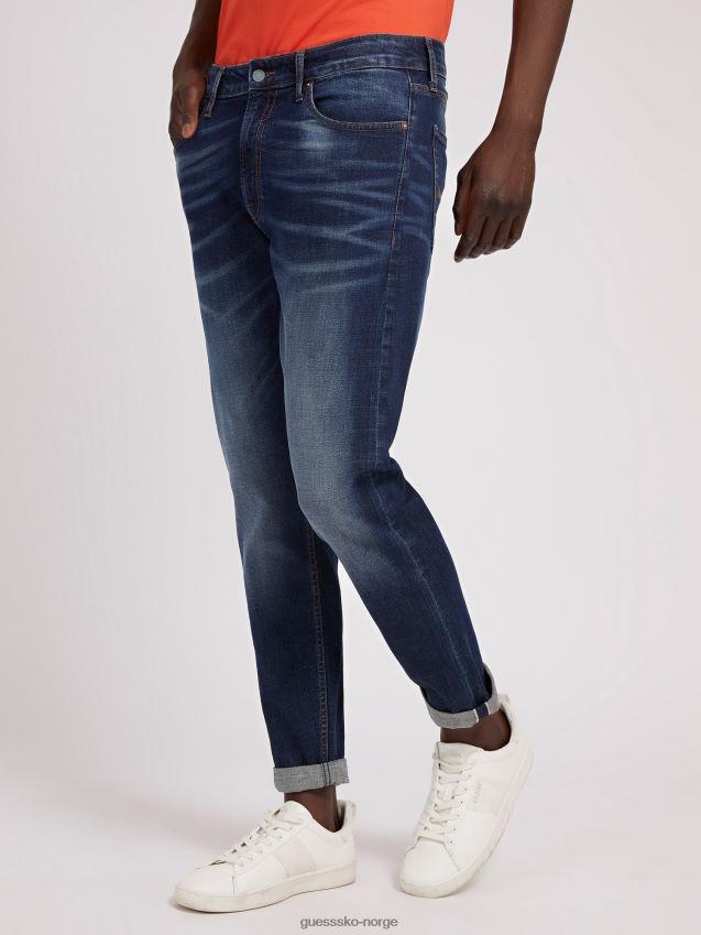 Guess regular fit denimbukse ny trend blå menn F0LJ80125