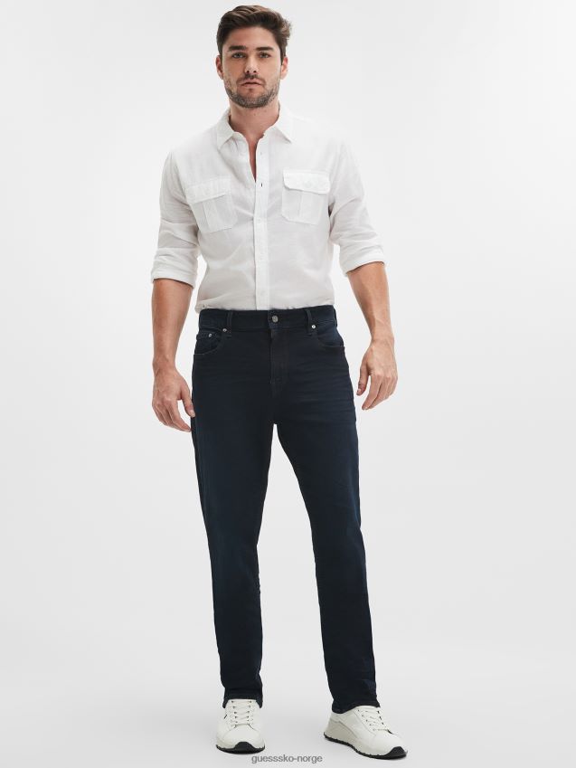 Guess rette jeans mørk cast mørk cast menn F0LJ8010539