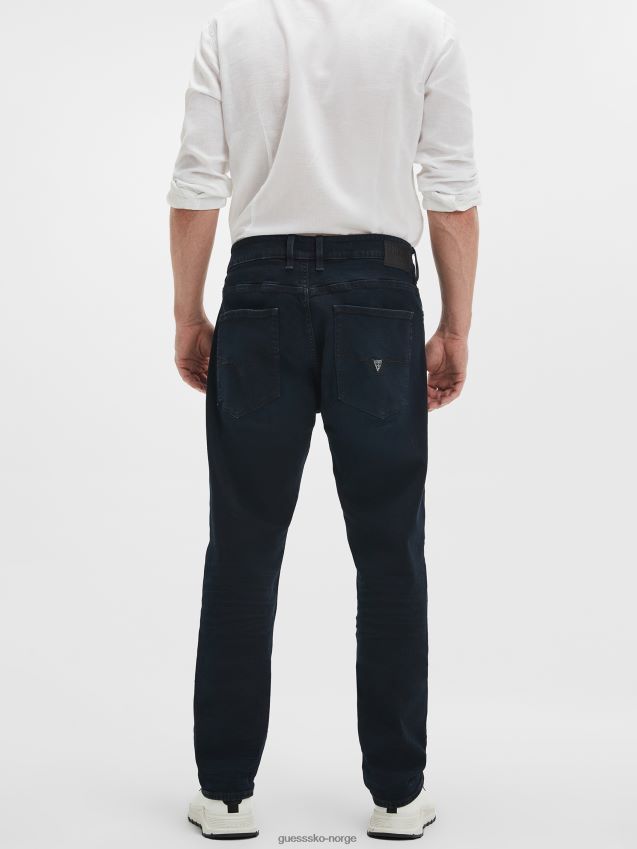 Guess rette jeans mørk cast mørk cast menn F0LJ8010539
