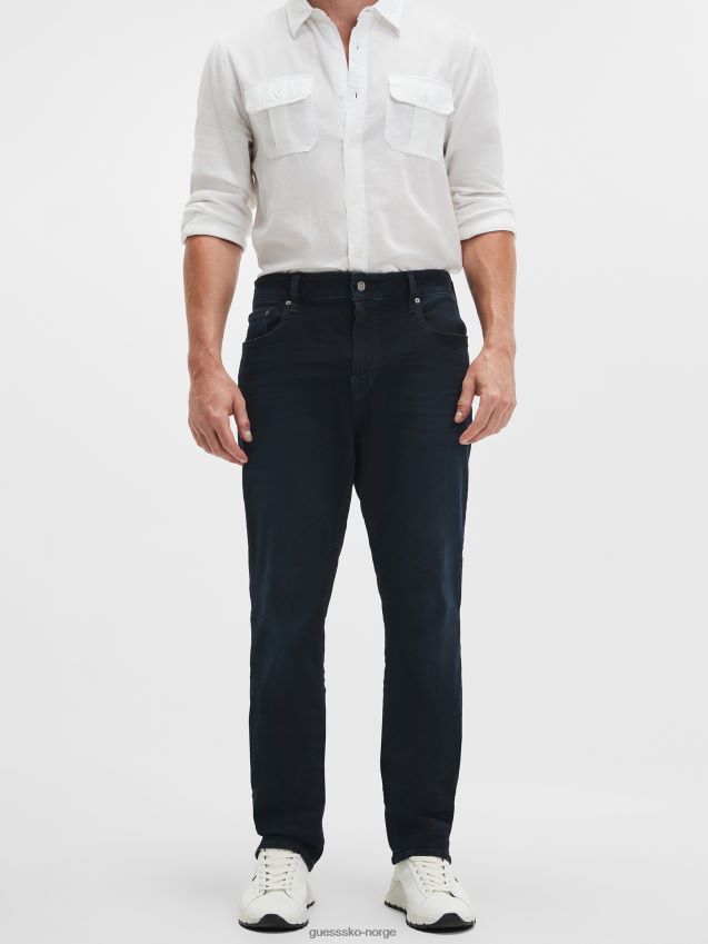 Guess rette jeans mørk cast mørk cast menn F0LJ8010539