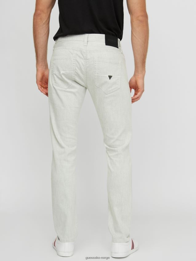 Guess sammy skinny jeans white wash destory white wash destory menn F0LJ808017