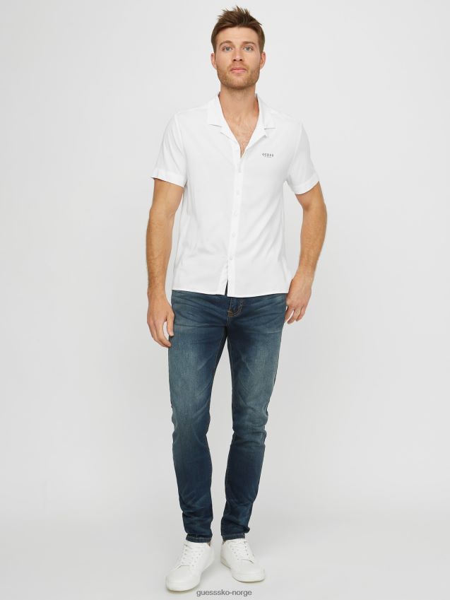 Guess sammy super stretch moderne skinny jeans mørk vask mørk vask menn F0LJ807982