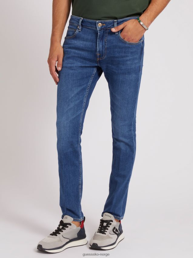 Guess skinny fit denim blå bukse blå menn F0LJ8068