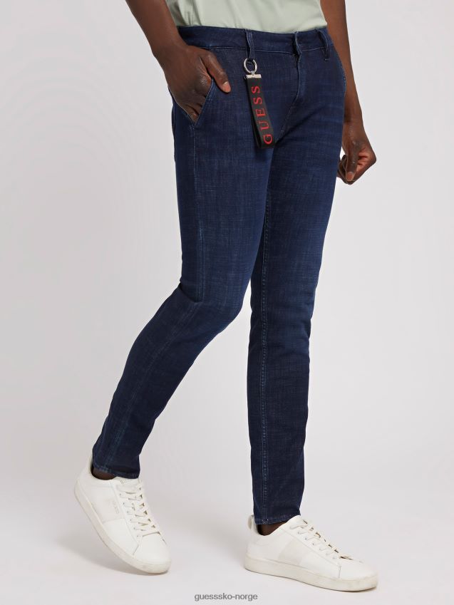 Guess skinny fit denim bukse blå trend blå menn F0LJ80363