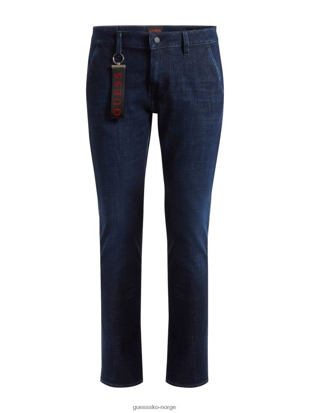 Guess skinny fit denim bukse blå trend blå menn F0LJ80363