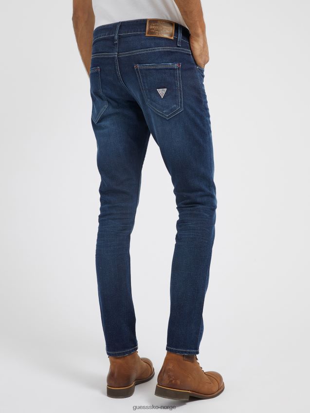 Guess skinny fit denim bukse blå trend blå menn F0LJ80557